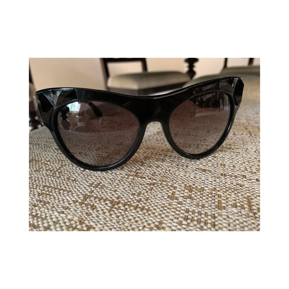 Prada cat eye sunglasses embellished black